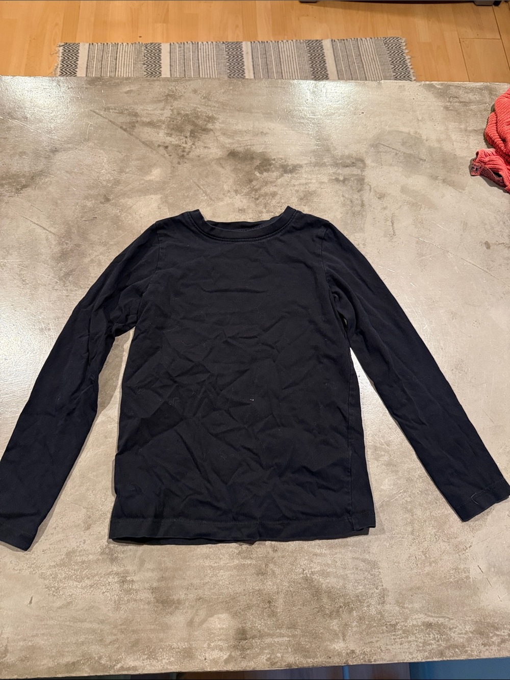 Primary Black Long Sleeve Tee for Kids